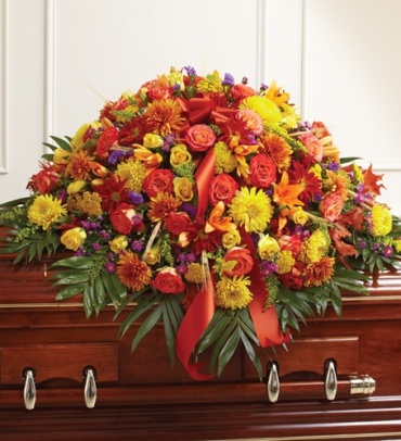 Fall Colors Casket Spray